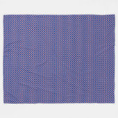 Patchwork IJslandse vlag patroon Fleece Deken (Voorkant (Horizontaal))