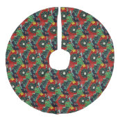  patchwork imitatie linnen kerstboom kleed (Voorkant)