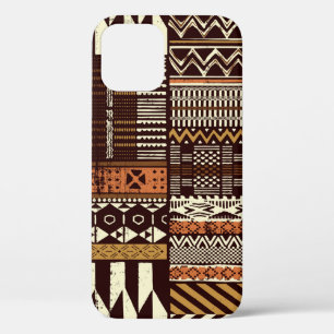 Patchwork in stamweefsel van Afrikaanse stijl abst Case-Mate iPhone Case