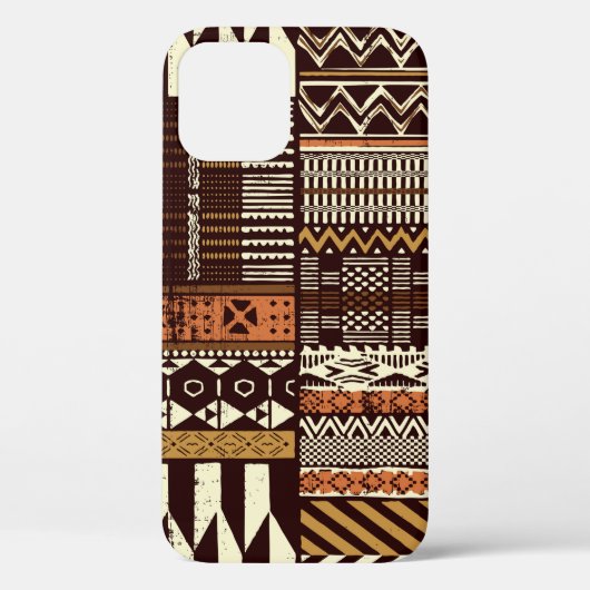 Patchwork in stamweefsel van Afrikaanse stijl abst Case-Mate iPhone Case (Achterkant)