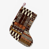 Patchwork in stamweefsel van Afrikaanse stijl abst Kleine Kerstsok (Voorkant (Hangend))