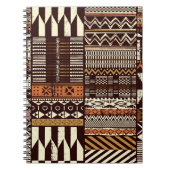 Patchwork in stamweefsel van Afrikaanse stijl abst Notitieboek (Voorkant)