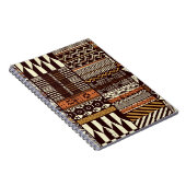Patchwork in stamweefsel van Afrikaanse stijl abst Notitieboek (Rechterzijde)