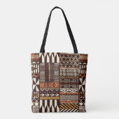 Patchwork in stamweefsel van Afrikaanse stijl abst Tote Bag (Achterkant)