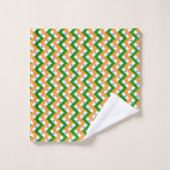 Patchwork India Vlag Patroon Bad Handdoek (Wasdoekje)