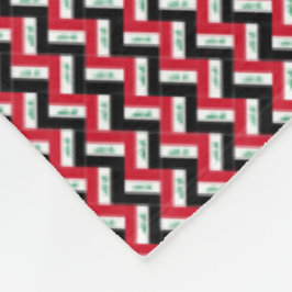 Patchwork Irak Vlag Patroon Fleece Deken