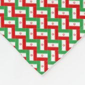 Patchwork Iran Vlag Patroon Fleece Deken (Hoek)