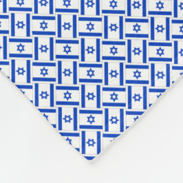 Patchwork Israël Vlag Patroon Fleece Deken