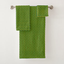 Patchwork Jamaica Vlag patroon Bad Handdoek