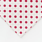 Patchwork Japanse vlag patroon Fleece Deken (Hoek)