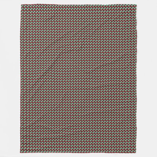 Patchwork Jordan-vlagpatroon Fleece Deken (Voorkant)