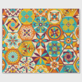  patchwork-kantelpatroon.  decoratief cadeaupapier (Vlak)