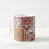 patchwork-kantelpatroon. decoratief koffiemok (Voorkant links)