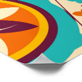 patchwork-kantelpatroon. decoratief poster (Hoek)