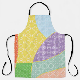 patchwork-kantelpatroon. decoratief schort