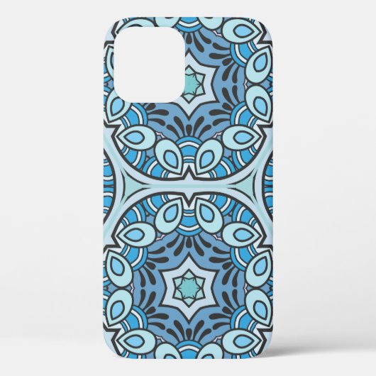 patchwork-kantelpatroon. Handgetrokken decora Case-Mate iPhone Case (Achterkant)