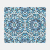 patchwork-kantelpatroon. Handgetrokken decora Fleece Deken (Voorkant (Horizontaal))