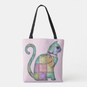 patchwork kat canvas tas (Achterkant)