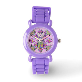 Patchwork-Kat Horloge