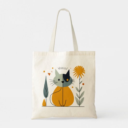 Patchwork-Kat Tote Bag (Achterkant)