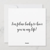 Patchwork Kat Valentijnskaart Feestdagenkaart (Achterkant)