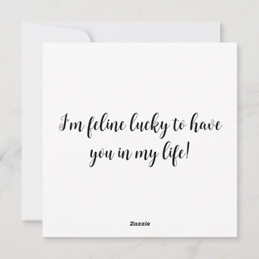 Patchwork Kat Valentijnskaart Feestdagenkaart (Achterkant)