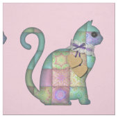 patchwork katteafdrukstructuur stof (Swatch)