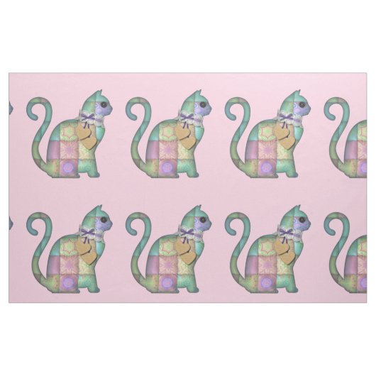 patchwork katteafdrukstructuur stof (Fat Quarter)