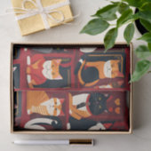 patchwork katten AI kunst tissue papier (Geschenk)