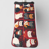 Patchwork Katten Golf Head Cover (Draai 90)