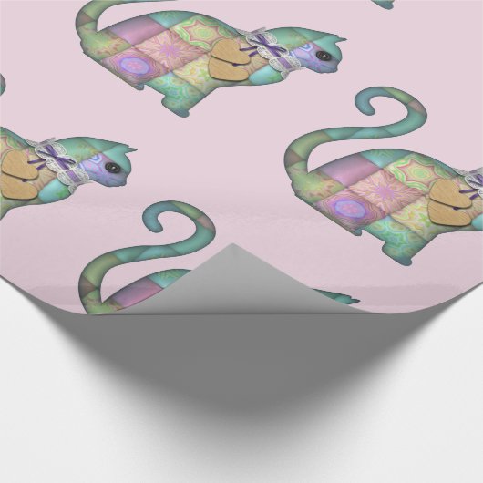 patchwork katteverpakkingspapier cadeaupapier (Hoek)