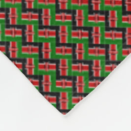 Patchwork Keniaanse vlag patroon Fleece Deken