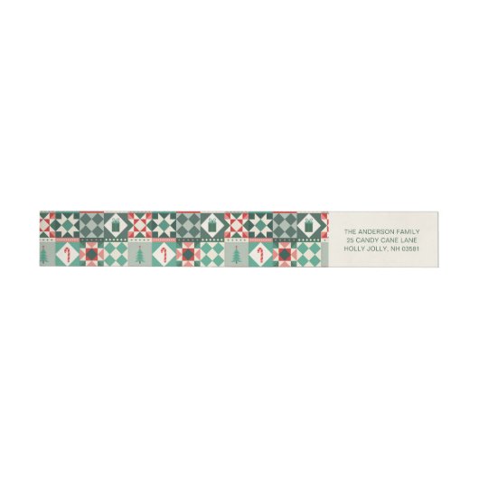 Patchwork Kerst Rood en Groen (Individueel)