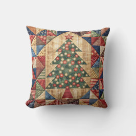 Patchwork Kerstboom 1 Kussen