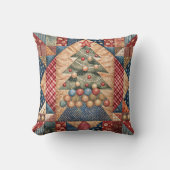 Patchwork Kerstboom 2 Kussen (Voorkant)