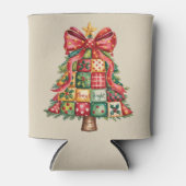 Patchwork Kerstboom Coquette Kerstboom Blikjeskoeler (Voorkant)