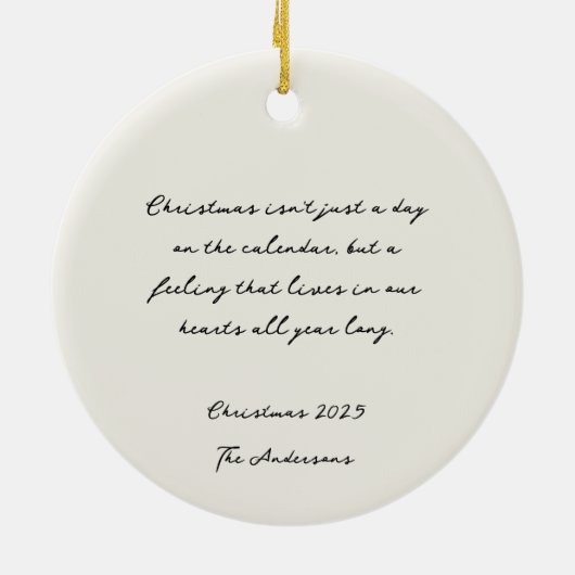 Patchwork kerstboom kerstversiering keramisch ornament (Achterkant)