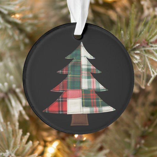 Patchwork Kerstboom Vakantie Winter Kerstmis Ornament (Boom)