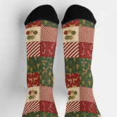 Patchwork Kerstmis Sokken (Top)