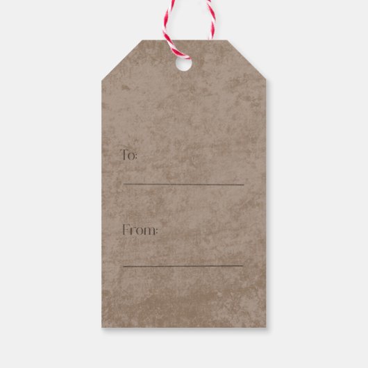 Patchwork Kerststol Kerstcadeau Label Cadeaulabel (Achterkant)