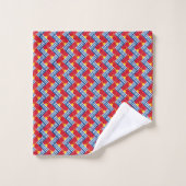 Patchwork Kiribati Vlag Patroon Bad Handdoek (Wasdoekje)