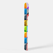 Patchwork Kleurrijke geometrische retro patroon iPhone Hoesje (Rechterkant)