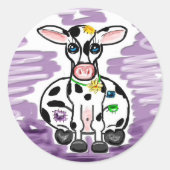 Patchwork koe sticker (Voorkant)