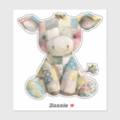 Patchwork Koe Sticker (Vel)