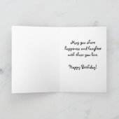 Patchwork Koe Verjaardag Kaart (Binnen)