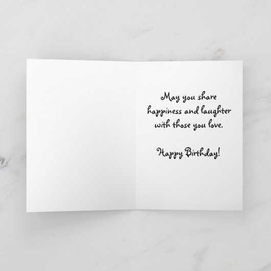 Patchwork Koe Verjaardag Kaart (Binnen)