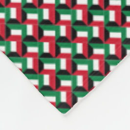 Patchwork Koeweit Vlag Patroon Fleece Deken