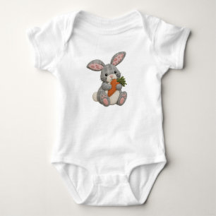 Patchwork Konijn Quilted Cottagecore Konijn Ontwer Romper