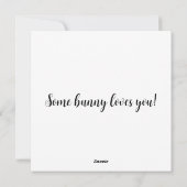 Patchwork Konijnen Valentijn Feestdagenkaart (Achterkant)