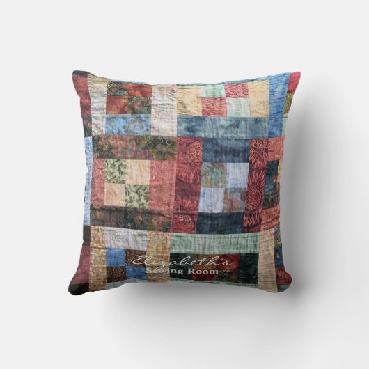 patchwork-kwilt kussen (Achterkant)